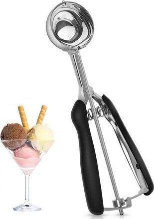 No Brand Cuchara Para Crema De Gel Hecha De Acero Inoxidable 304, Cuchara Para Crema De Gel, Cuchara Para Cupcakes, Cuchara Para Muffins, Cuchara Para Galletas