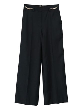 Maje chain-embellished trousers - Blue