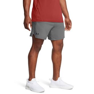 Under Armour Mens Vanish Woven 6 Shorts - Castlerock/Black Size 3XL