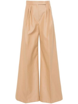 Max Mara pleat-detailing palazzo pants - Neutrals