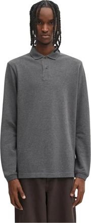 Barbour Lange Mouwen Poloshirt - Heren - Longsleeves - Grijs - M - Katoen - Tops