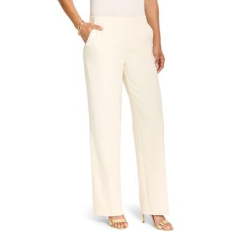 Nic+Zoe Lenox Wide Leg Stretch Pants in Classic Cream at Nordstrom, Size Medium