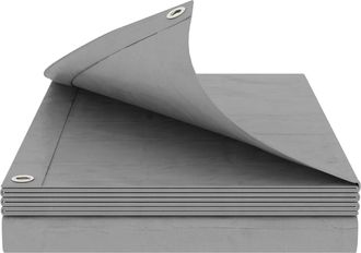 vidaXL Lona Con Ojales Gris Claro 6 X 10 M 180 Gsm Pe Vidaxl