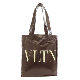 Valentino Brown Leather Tote Bag (Pre-Owned)