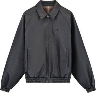 Arte Jassen, Heren, Zwart, L, Leer, Omkeerbaar Uniformjack van Leer