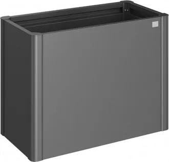 BIOHORT Jardinera Metalica Belvedere Mini 45 Cmts De Alto X 50 Cmts Color Gris Cuarzo Metalico