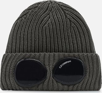 C.P. Company Mens Merino Wool Goggle Hat Walnut - Brown - Size: OS