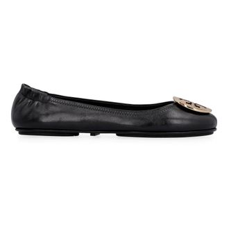 Tory Burch Tory Burch, Ballerinas, female, Black, Size: 10 US Minnie Travel Ballet