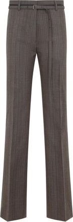Dries Van Noten Presta Pants - Dames - Straight fit broeken - Bruin - S - Wol - Broeken