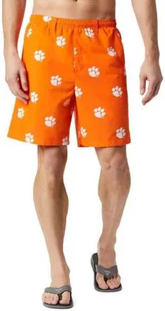 Columbia Mens Columbia Orange Clemson Tigers Backcast III Printed Short at Nordstrom, Size X-Large