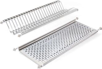 Emuca Emuca - Escurreplatos Para M&oacute;dulos Altos, M&oacute;dulo 700mm, Acero Inoxidable - Acero Inoxidable