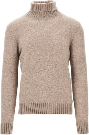 PIACENZA 1733 Jersey de cuello alto en mezcla de cachemir - Knitwear - Hombre - Beige - 2XL
