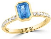 Effy Blue Topaz & Diamond Ring at Nordstrom Rack, Size 7