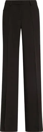 Akris Mikka Virgin Wool Tricotine Pants in Espresso at Nordstrom, Size 12