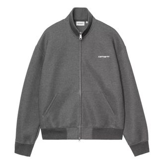 Carhartt Work in Progress Carhartt Wip, Zip-throughs, male, Gray, Size: XL Alda Zip Sweat Jacket