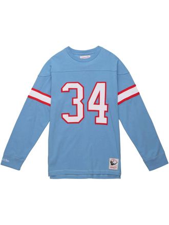 Mitchell & Ness Tenesse Oilers 1980 Earl Campbell T-shirt - Blauw