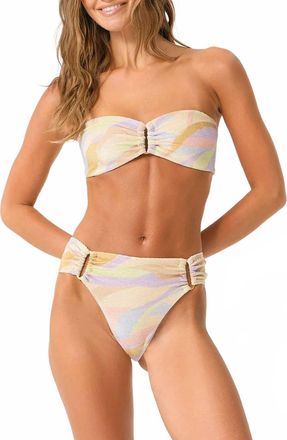 PQ Swim Detail Fanned Mid Rise Bottom In Sorrento