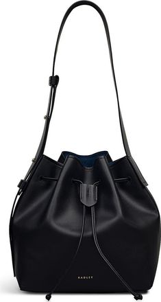 Radley London York Leather Bucket Bag in Black at Nordstrom Rack, Size Medium