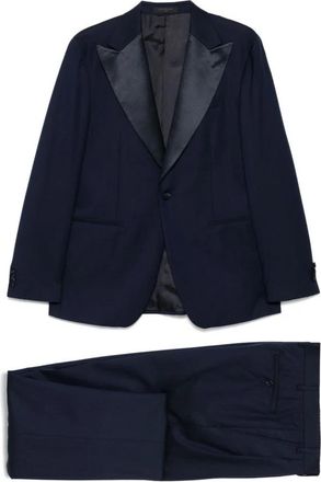 Corneliani Smoking - Heren - Business pakken - Blauw - XL - Wol - Kostuums