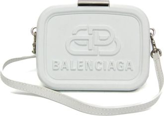Balenciaga Logo Lunch Box Plastic White Plastic Handbag (Pre-Owned)