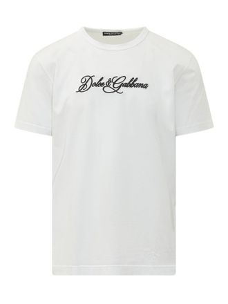 Dolce & Gabbana White Crew Neck T-Shirt