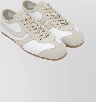 Dries Van Noten leather and suede low-top sneakers