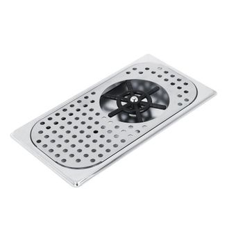 OEM Enjuagador De Vasos De 1/2 Pulgada - Lavavasos De Acero Inoxidable 201 - Dimensiones: 33 X 18 X 7 Cm - Galvanizado Resistente A La Corrosi&oacute;n Para Cafe