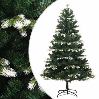 vidaXL Vidaxl - Rbol De Navidad Artificial Con Bisagras Y Nieve Flocada 120 Cm