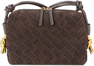 Tiffany & Fred Woven Suede Mini Crossbody