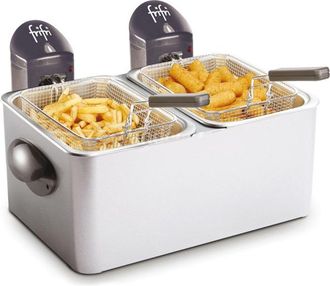 FriFri Frifri - Freidora Doble 2x4.5l 2x3200w Acero Inoxidable - Fi.1998