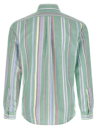 Polo Ralph Lauren Striped Oxford Cotton Shirt - Green