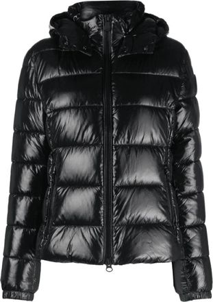 Save The Duck Women Cosmary Black Detachable Hooded Puffer Jacket