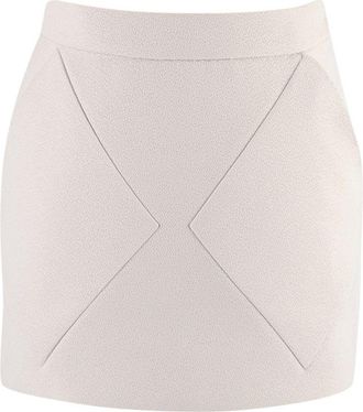 Balenciaga white wool mini skirt Size XS