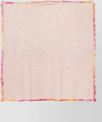 Faliero Sarti brushed cashmere square scarf