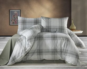 Blanc Avenue Juego de funda de edredón 200x200 cm+ 2 fa 65x65 cm 100% algodón