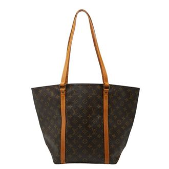 Louis Vuitton Brown Pvc Leather Shoulder Bag Tote Bag (Pre-Owned)