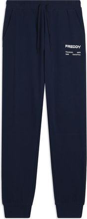 Freddy Pantaloni sportivi con bande laterali e fondo a polsino