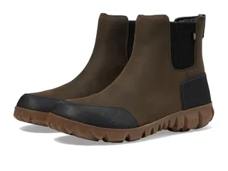 Bogs Arcata Urban Leather Chelsea Mens Boots Chocolate 1 : 11.5 D - Medium, Leather/Synthetic