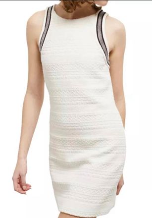 The Kooples Embellished Sleeveless Dress In White