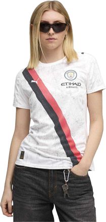 Puma KidSuper Manchester City FC Performance-voetbalshirt voor dames/meisjes (Wit, Zwart)