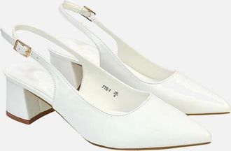 XY London Womens XY London Womens/Ladies Becky Sling Back Court Shoes - White - Size: 6