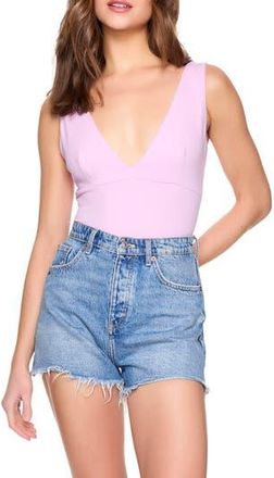 Susana Monaco Deep V-Neck Tank in Pink Diamond at Nordstrom Rack, Size X-Small