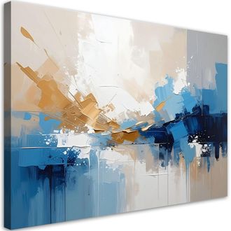 Feeby Impresi&oacute;n De Imagen, Abstracci&oacute;n Moderna Azul, 120x80