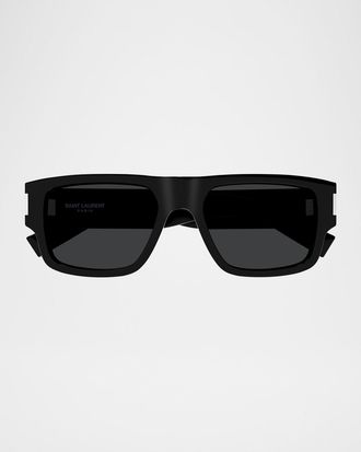 Saint Laurent Men & apos;s SL 659 Acetate Rectangle Sunglasses