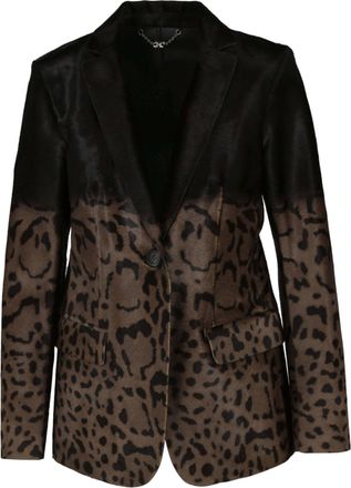 Ferragamo Calf Hair Leopard Blazer
