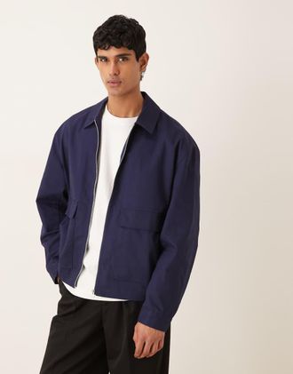 Asos Giacca harrington oversize blu navy