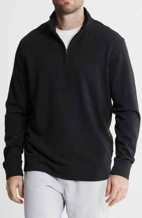 J.A.C.H.S. Tribeca Soft Touch Quarter Zip Pullover in Black at Nordstrom Rack, Size Xx-Large