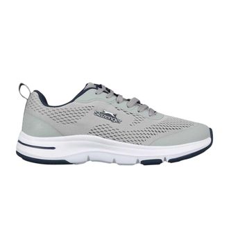 Slazenger Heren Curve Support Mesh Trainers (Grijs/Wit)