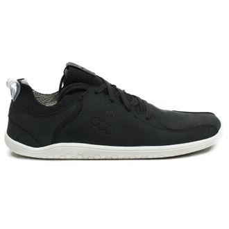 Vivobarefoot Primus Knit Lux II Leather Textile Womens Lace Up Trainers - Obsidian - Size:UK 8.5