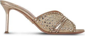 Aquazzura Mules Lover 75mm - Toni neutri